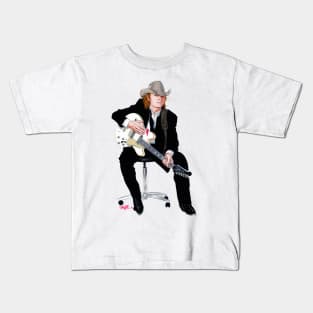 Dwight Yoakam - An illustration by Paul Cemmick Kids T-Shirt